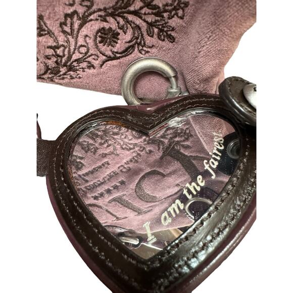 Juicy Couture Authentic Rare Vintage y2k Dusty Purple Velour Bowler Bag TOP MINT - Picture 5 of 14